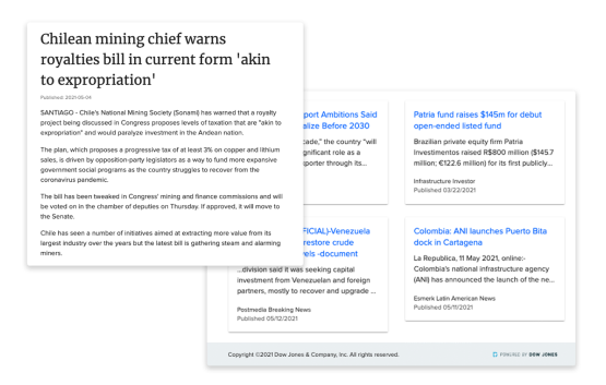 Up-to-date information to identify opportunities and risks in your sector.