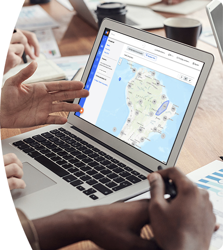 Professionals analyzing data on the BNamericas platform to make strategic decisions.